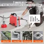 Drain Cleaner Machine 20m x 16mm 250W Sewer Snake Auger Manual Feed