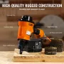 Coil Siding Nailer MCN70, 1-3/4" to 2-3/4" 15 Degree Pneumatic Siding Nail Gun, 70-120PSI Air Coil Nailer for Pallet, Crating, F