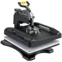 Heat Press Machine 38.1x38.1 cm 8 In 1 Heat Press 1000W Sublimation Machine 360° Rotation Swing Away Heat Press 8 In 1 Shirt Pri