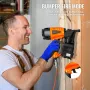 Coil Siding Nailer CN65, 1-1/4" to 2-1/2" 15 Degree Pneumatic Siding Nail Gun with Tool-Less Depth Adjustment, 70-120PSI Air Coi