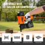 Coil Siding Nailer CN65, 1-1/4" to 2-1/2" 15 Degree Pneumatic Siding Nail Gun with Tool-Less Depth Adjustment, 70-120PSI Air Coi