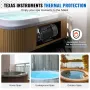 2 Speed SPA Pump, 56-Frame, Dual-Speed Hot Tub SPA Pump, 1600W / 39 m³/h / 15 m High Speed or 400W / 19 m³/h / 3.9 m Low Speed, 