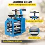 Rolling Mills 3"/76mm Jewelry Rolling Mill Machine Gear Ratio 1:2.5 Wire Roller Mill 0.1-7mm Press Thickness Manual Combination 