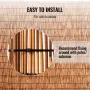 Natural Reed Fencing, 4 ft x 16.4 ft, 2 Pack Reed Screen Curtain Balcony Reed Fence Roll for Outdoor Backyard Patio, Decorative 