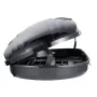 Rooftop Cargo Carrier, 11 Cubic Feet Roof Cargo Box, ABS Hard Shell Roof Box, with Dual-Sided Opening and 2 Reinforced Straps, A