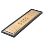 Shuffleboard and Curling 2 in 1 Board Games, 45" Portable Tabletop Set, Two Sided Tabletop Shuffleboard with 8 Rolling Pucks, Sh