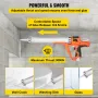 Sausage Caulking Gun 283.5/567 g Electric Caulking Gun Aluminum 300ml Cartridge/600ml Sausage Cartridge Gun Packs 54.9x25.9 cm D