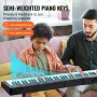 88 Key Digital Piano Keyboard Semi Weighted Electric Portable