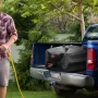 Portable Water Storage Bladder 113.2 L PVC Collapsible Water Tank Black