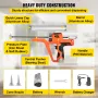Sausage Caulking Gun 283.5/567 g Electric Caulking Gun Aluminum 300ml Cartridge/600ml Sausage Cartridge Gun Packs 54.9x25.9 cm D