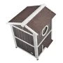 Outdoor Cat House Weatherproof, Feral Cat Shelter for Multiple Cats, 2-story Large Outdoor Wooden Cat House with Doors, PVC Door