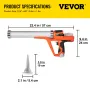 Pølsehulningspistol 10/20-ounce elektrisk caulking pistol