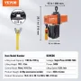 Electric Chain Hoist Single Phase Crane Hoist 1100 lbs Load 15
