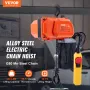 Electric Chain Hoist, 330 lbs Load Capacity, 10 ft Lifting Height, 7.5 ft/min Speed, 230V, Single Phase Overhead Crane with G80 