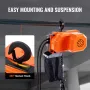 Electric Chain Hoist Single Phase Crane Hoist 330 lbs Load 10