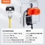 Electric Chain Hoist Single Phase Crane Hoist 330 lbs Load 10