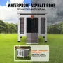 Udendørs kattehus træ Feral Cat Shelter med Roof & PVC