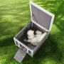Outdoor Cat House Weatherproof, Feral Cat Shelter for Multiple Cats, Outdoor Wooden Cat Rabbit House with PVC Door Flaps and Ope