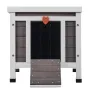 Outdoor Cat House Weatherproof, Feral Cat Shelter for Multiple Cats, Outdoor Wooden Cat Rabbit House with PVC Door Flaps and Ope