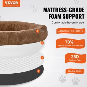 Human Dog Bed 72x48x10in stor menneskelig størrelse hund seng