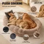 Human Dog Bed 72x48x10in Large Human Size Dog Bed Washable Faux Rabbit Fur