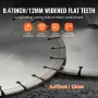 Diamond Blade, 14inch/350mm Concrete Saw Blade Wet or Dry, 0.47inch/12mm Flat Teeth Diamond Segment Blade, Universal 1 inch/25.4