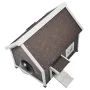 Outdoor Cat House Weatherproof, Feral Cat Shelter for Multiple Cats, Outdoor Wooden Cat House with Large Side Door, PVC Door Fla