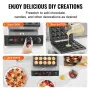 Mini Dutch Pancake Maker, 25PCS 43mm Diameter Dorayaki Baker Machine, 1700W Commercial Electric Poffertjes Grill, Non-stick Stai