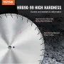 Diamond Blade, 20inch/500mm Concrete Saw Blade Wet or Dry, 0.47inch/12mm Slanted Teeth Diamond Segment Blade, Universal 1 inch/2