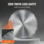 Diamond Blade, 20inch/500mm Concrete Saw Blade Wet or Dry, 0.47inch/12mm Slanted Teeth Diamond Segment Blade, Universal 1 inch/2