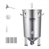 304 Stainless Steel Kettle, 30L Beer Brew Fermentor, Brew Bucket Fermentor for Brewing, Home Brewing Supplies with Base, Kettle
