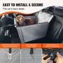 Dog Car Seat, Waterproof Dog Booster Seat for Car with Support Frame, Pet Car Seat with Clip-On Safety Leash, Dog Car Bed for Sm