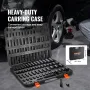 Impact Sockets Set 59pcs 6-punkt 3/8 "& 1/2" Drive Bit Ratchet