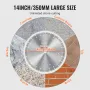 Diamond Blade, 14inch/350mm Concrete Saw Blade Wet or Dry, 0.47inch/12mm Wavy Teeth Diamond Segment Blade, Universal 1 inch/25.4