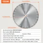Diamond Blade, 16inch/400mm Concrete Saw Blade Wet or Dry, 0.47inch/12mm Flat Teeth Diamond Segment Blade, Universal 1 inch/25.4