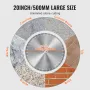 Diamond Blade, 20inch/500mm Concrete Saw Blade Wet or Dry, 0.47inch/12mm Flat Teeth Diamond Segment Blade, Universal 1 inch/25.4