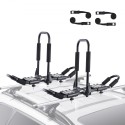 Kayak Roof Rack 1 Pair J-Bar, Soft Roof Rack, Top Mount Tie Down, Carrier for kayak, Surf Board, Canoe, SUP, Ski Board, Mount