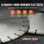 Diamond Blade, 14inch/350mm Concrete Saw Blade Wet or Dry, 0.39inch/10mm Flat Teeth Diamond Segment Blade, Universal 1 inch/25.4