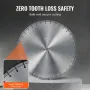 Diamond Blade, 14inch/350mm Concrete Saw Blade Wet or Dry, 0.39inch/10mm Flat Teeth Diamond Segment Blade, Universal 1 inch/25.4