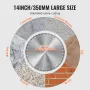 Diamond Blade, 14inch/350mm Concrete Saw Blade Wet or Dry, 0.39inch/10mm Flat Teeth Diamond Segment Blade, Universal 1 inch/25.4