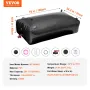 Portable Water Storage Bladder 999.3 L PVC Collapsible Water Tank Black