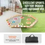 Balance Beam Stepping Stones, 6 PCS Wooden Toddler Balance Boards, Montessori Toy for Kids 2-6, Build Coordination and Gross Mot