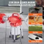 Drain Cleaner Machine 120ft x 5/8in 370W Sectional Snake Auger