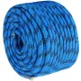 12.7mm Static Climbing Rope, 45.7M(150ft) Outdoor Rock Climbing Rope 30KN Breaking Tension, Fiber Rope with Steel Snap Hooks for