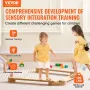 Kids Balance Beam Stepping Stones Gymnastik