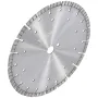 Diamond Blade, 12inch/300mm Concrete Saw Blade Wet or Dry, 0.47inch/12mm Wavy Teeth Diamond Segment Blade, Universal 1 inch/25.4