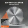 Diamond Blade, 18inch/450mm Concrete Saw Blade Wet or Dry, 0.47inch/12mm Slanted Teeth Diamond Segment Blade, Universal 1 inch/2