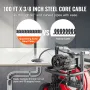 Drain Cleaner Machine Electric Drain Auger 30.5m x 9.52mm Auto Feed