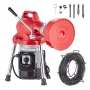 Drain Cleaner Machine 66ft X 5/8in 250W Sectional Snake Auting