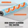Double Reflective Insulation Roll, Air Bubble Film Radiant Barrier, 3.2 mm 48 in x 10 ft, Double-Sided Aluminum Foil Bubble Heat